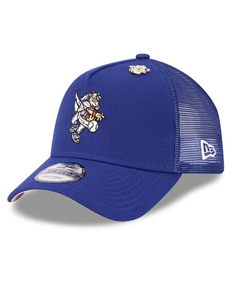 New Era Men's Royal Texas Rangers 2025 Big League Chew A-Frame 9FORTY Adjustable Trucker Hat