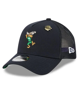 New Era Men's Navy Seattle Mariners 2025 Big League Chew A-Frame 9FORTY Adjustable Trucker Hat