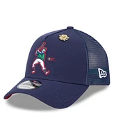 New Era Men's Navy Milwaukee Brewers 2025 Big League Chew A-Frame 9FORTY Adjustable Trucker Hat