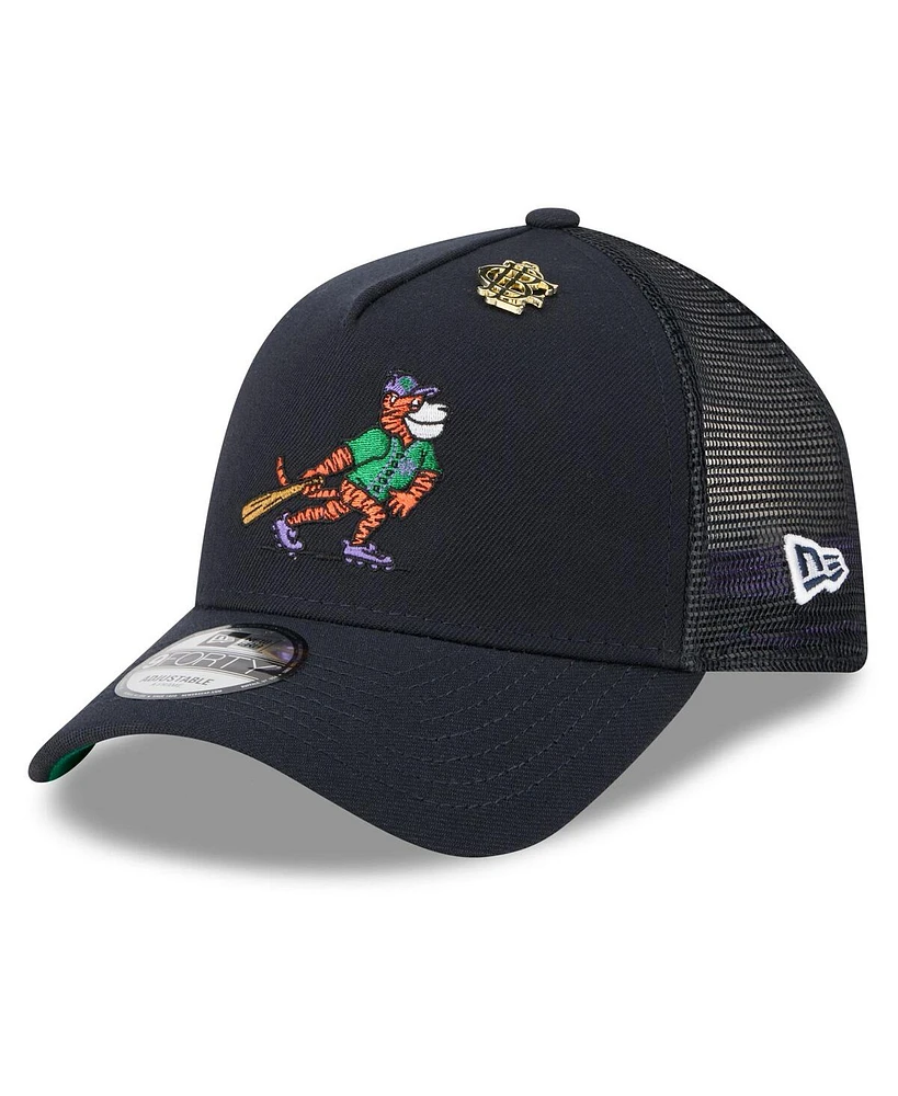 New Era Men's Navy Detroit Tigers 2025 Big League Chew A-Frame 9FORTY Adjustable Trucker Hat