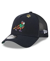 New Era Men's Navy Detroit Tigers 2025 Big League Chew A-Frame 9FORTY Adjustable Trucker Hat