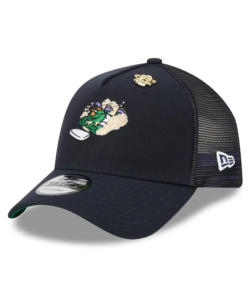 New Era Men's Navy Boston Red Sox 2025 Big League Chew A-Frame 9FORTY Adjustable Trucker Hat