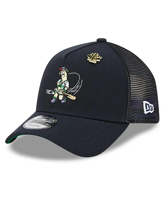 New Era Men's Navy Atlanta Braves 2025 Big League Chew A-Frame 9FORTY Adjustable Trucker Hat