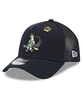 New Era Men's Navy Atlanta Braves 2025 Big League Chew A-Frame 9FORTY Adjustable Trucker Hat