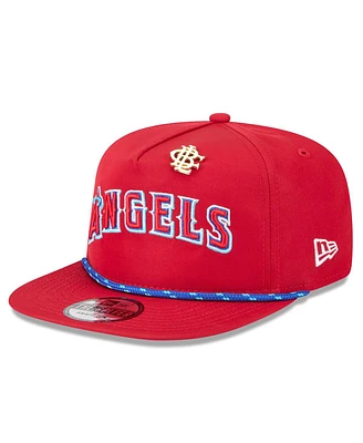 New Era Men's Red Los Angeles Angels 2025 Big League Chew Golfer Snapback Hat