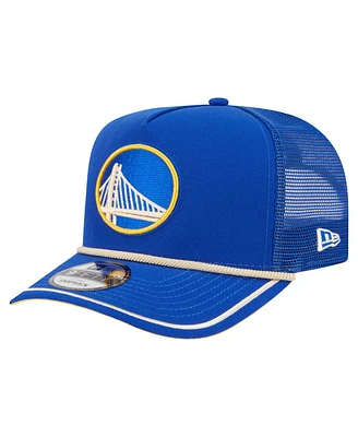 New Era Men's Royal Golden State Warriors Vintage Team Rope A-Frame 9FIFTY Snapback Hat