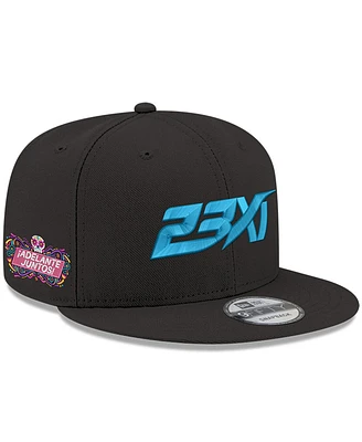 New Era Men's Black 23XI Racing Adelante Juntos Mexico City Race 9FIFTY Snapback Hat