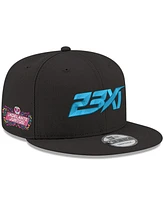 New Era Men's Black 23XI Racing Adelante Juntos Mexico City Race 9FIFTY Snapback Hat