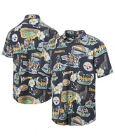 Reyn Spooner Men's Black Pittsburgh Steelers Scenic Button-Down Shirt
