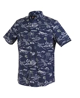Reyn Spooner Men's Navy Dallas Cowboys Kekai Performance Button-Down Shirt