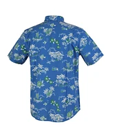 Reyn Spooner Men's Blue Seattle Seahawks Throwback Kekai Performance Button-Down Shirt