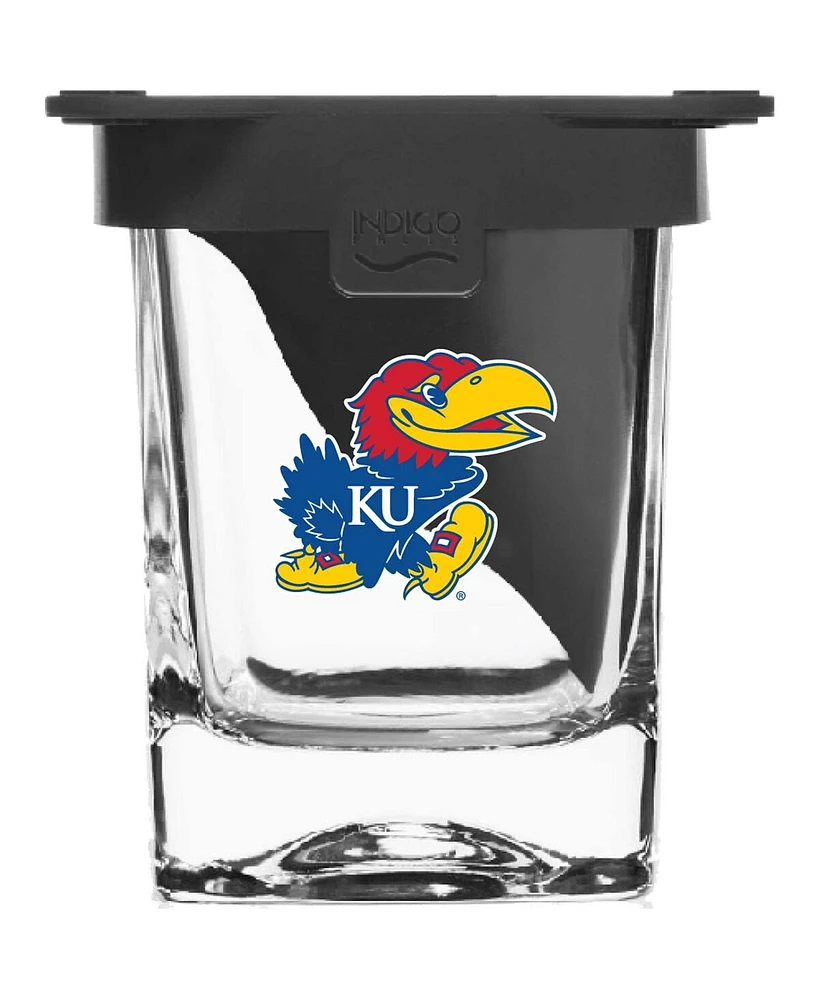 Indigo Falls Kansas Jayhawks 10oz. Ice Wedge Glass
