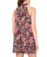 Msk Petite Sleeveless Halter A-Line Dress