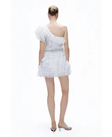 Nocturne Women's Mini Dress with Layered Ruffle Details