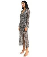 Donna Morgan Women's Long-Sleeve A-Line Dress