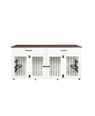 Furniture Style Dog Cage with Double Door