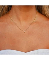 Bowood Lane 14k Gold Filled Curb Chain With Mini Pearl Charm Necklace