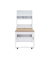 Streamdale Furniture Compact Buffet Hutch Foldable Table Storage