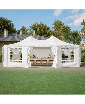 Streamdale Furniture 29x21ft White Party Wedding Tent - Waterproof Gazebo