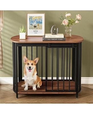 31.5" Dog Crate End Table