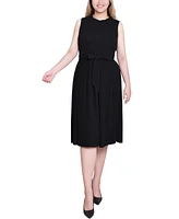 Ny Collection Women's Sleeveless Pleated Skirt Dress
