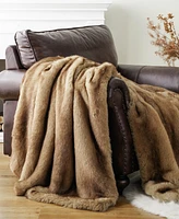 Battilo Luxury Tipped Faux Fur Throw, 50" x 60"