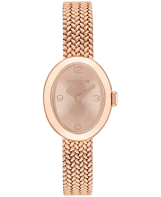 Coach Women's Sammy Rose Gold Tone Stainless Steel Mesh Bracelet Watch, 22.5mm