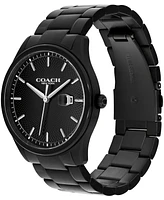 Coach Men's Oliver Black Ip Stainless Steel Bracelet Watch, 41mm