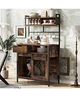 Dog Crate Desk Hutch