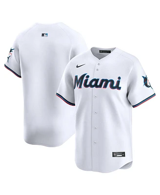Nike Men's White Miami Marlins Home Limited Jersey