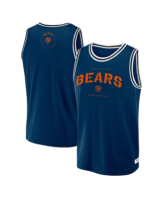 Fanatics Men's Navy Chicago Bears Elements Future Ground Jersey Tank Top