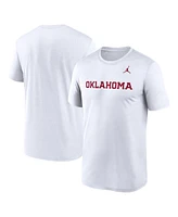Jordan Men's White Oklahoma Sooners Primetime Legend Wordmark T-Shirt