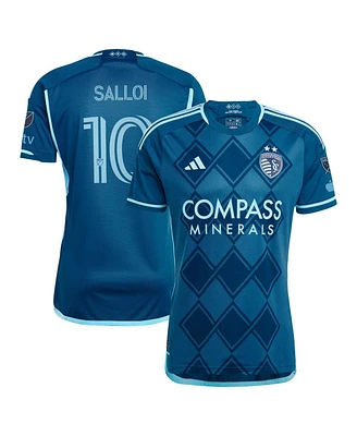 Adidas Men's Daniel Salloi Navy Sporting Kansas City 2024 Diamonds Our Forever Authentic Player Jersey