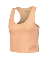 Pro Standard Women's Orange Atlanta Braves Neutral Fitted Racerback Tank Top