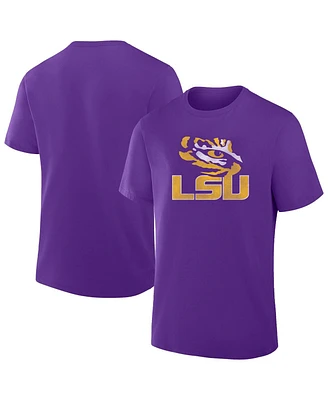 Fanatics Men's Purple Lsu Tigers Big Tall Distressed Vintage Logo T-Shirt