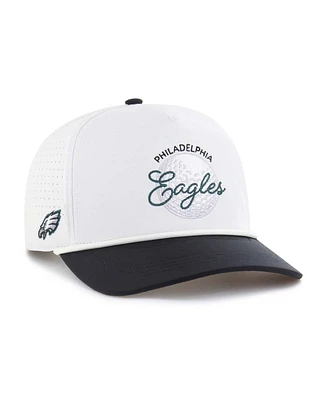 '47 Brand Men's White/Black Philadelphia Eagles Gimmie Golf Hitch Rope Adjustable Hat