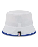New Era Men's White/Royal Golden State Warriors 2025 Nba Draft Nylon Bucket Hat