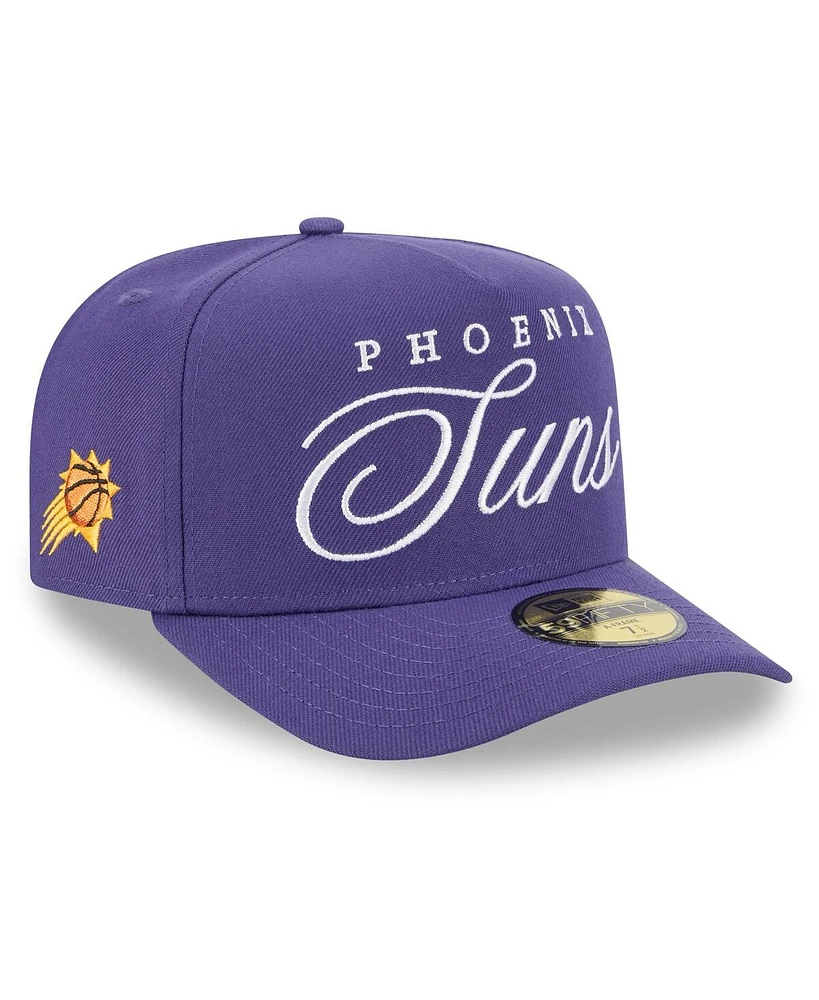 New Era Men's Purple Phoenix Suns 2025 Nba Draft A-Frame 59FIFTY Fitted Hat