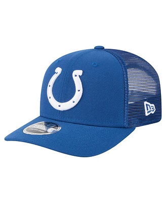 New Era Men's Royal Indianapolis Colts Team Collection 9SEVENTY Stretch-Snap Adjustable Hat