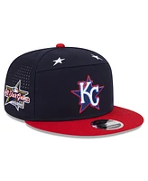 New Era Men's Navy/Red Kansas City Royals 2025 Mlb All-Star Game Workout Side Patch 9FIFTY Snapback Hat
