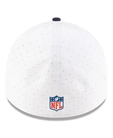 New Era Men's White/Navy Dallas Cowboys 2025 Nfl Training Camp 39THIRTY Flex Hat