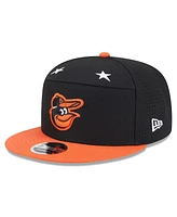 New Era Men's Black/Orange Baltimore Orioles 2025 Mlb All-Star Game Side Patch 9FIFTY Snapback Hat