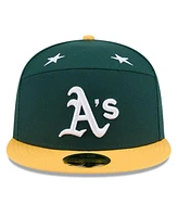 New Era Men's Green/Gold Athletics 2025 Mlb All-Star Game Side Patch 59FIFTY Fitted Hat