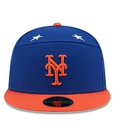 New Era Men's Royal/Orange York Mets 2025 Mlb All-Star Game Side Patch 59FIFTY Fitted Hat