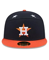 New Era Men's Navy/Orange Houston Astros 2025 Mlb All-Star Game Side Patch 59FIFTY Fitted Hat