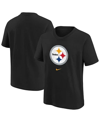 Nike Big Boys and Girls Black Pittsburgh Steelers Primary Logo Legend T-Shirt