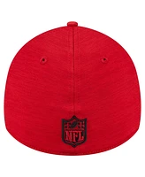 New Era Men's Scarlet San Francisco 49ers Stripes 39THIRTY Flex Hat