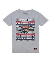 Mitchell & Ness Men's Heather Gray Florida Panthers 2025 Stanley Cup Champions Victory Arch T-Shirt