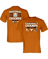 Blue 84 Men's and Women's Texas Orange Longhorns 2025 Ncaa Softball College World Series Champions Schedule T-Shirt