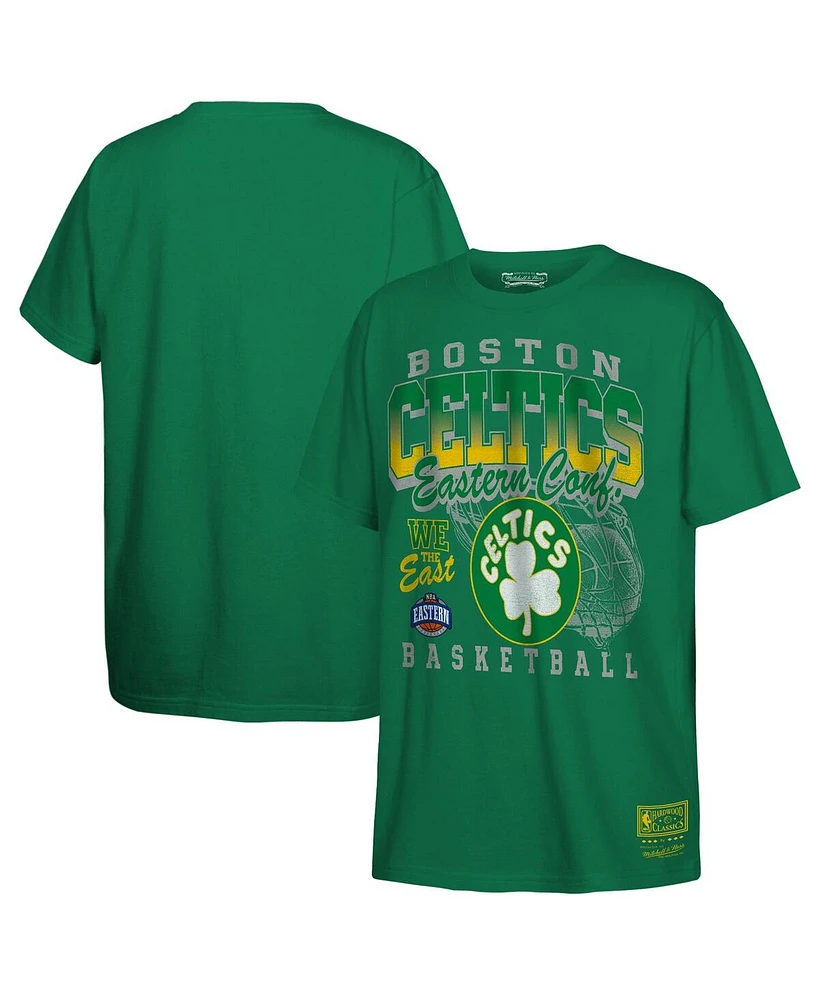 Mitchell & Ness Big Boys and Girls Kelly Green Boston Celtics 2025 Nba Playoffs Retro Monumental T-Shirt